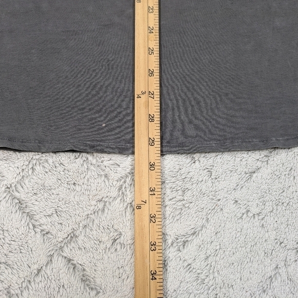 Lululemon T-Shirt Men's XL Gray Garment Dye Slub Pima Cotton Relaxed Fit - Picture 6 of 7